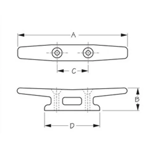 Open Base Cleat 4"