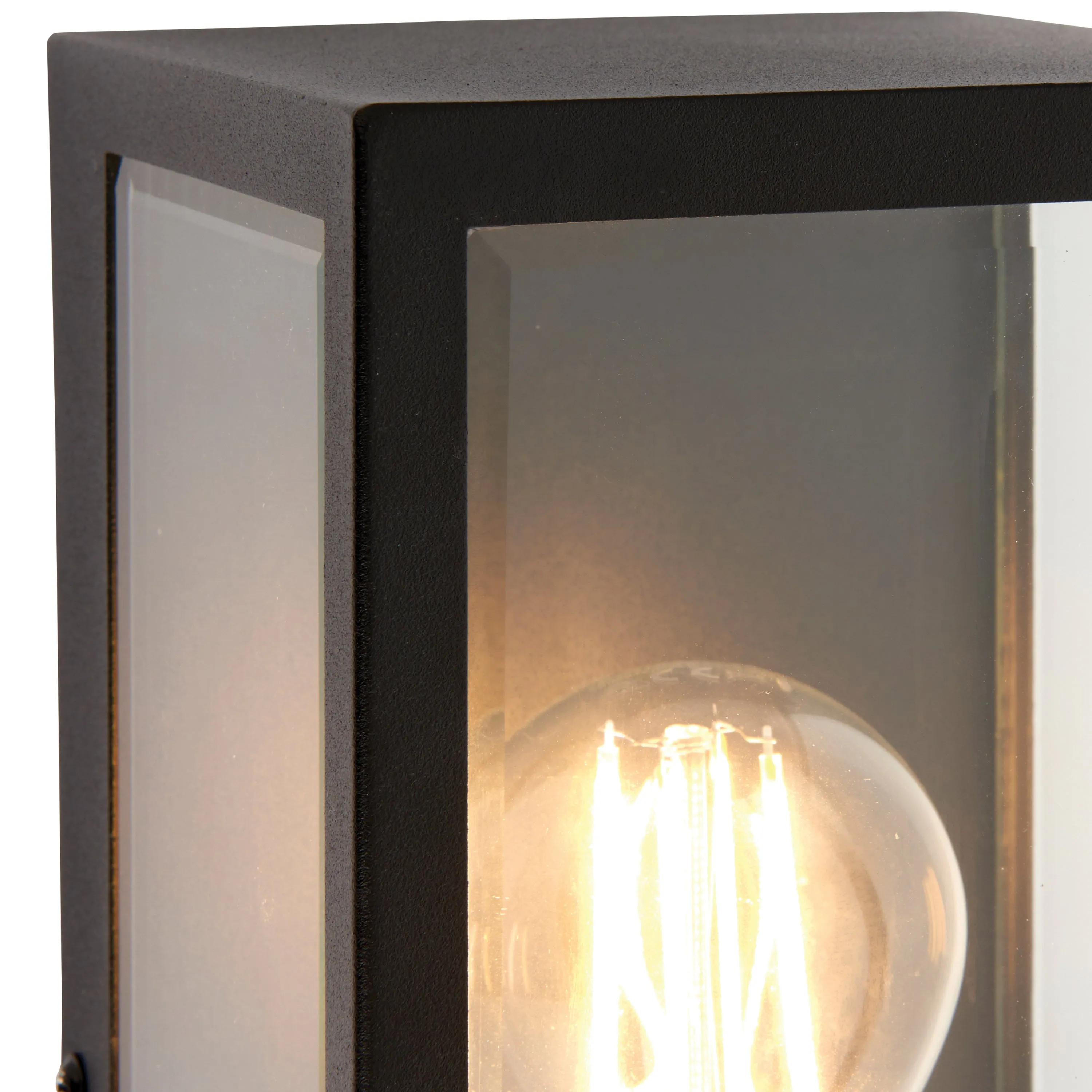 Outdoor Oxford Wall Light | Matt Black | 24cm