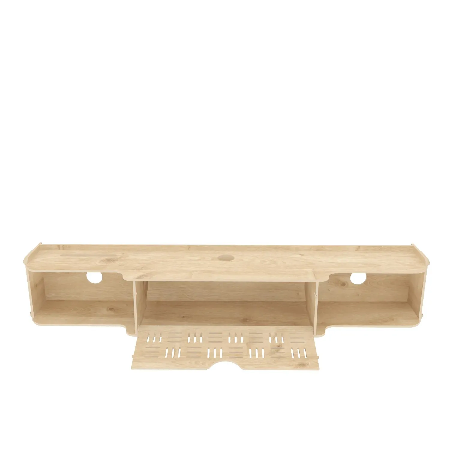 Pare 54" Wide Floating TV Stand and Media Console | MDF | Screwless Design Decorotika