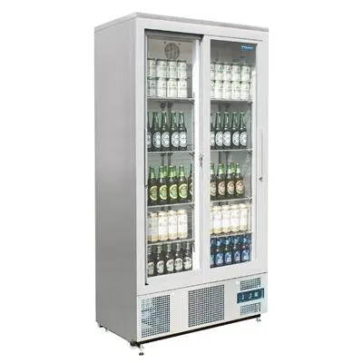 Polar 490L G-Series Double Sliding Door Upright Back Bar Cooler