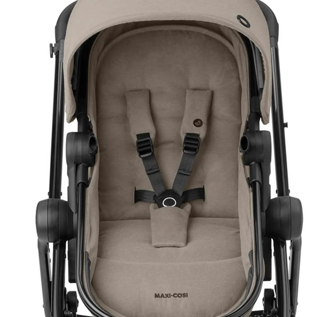 [Preloved]- Maxi-Cosi Zelia Luxe 2-in-1 Pushchair - Twillic Truffle