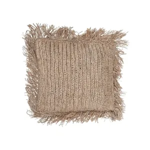 Raffia Cushion Cover | Fringe | 50x50cm Zoco Home