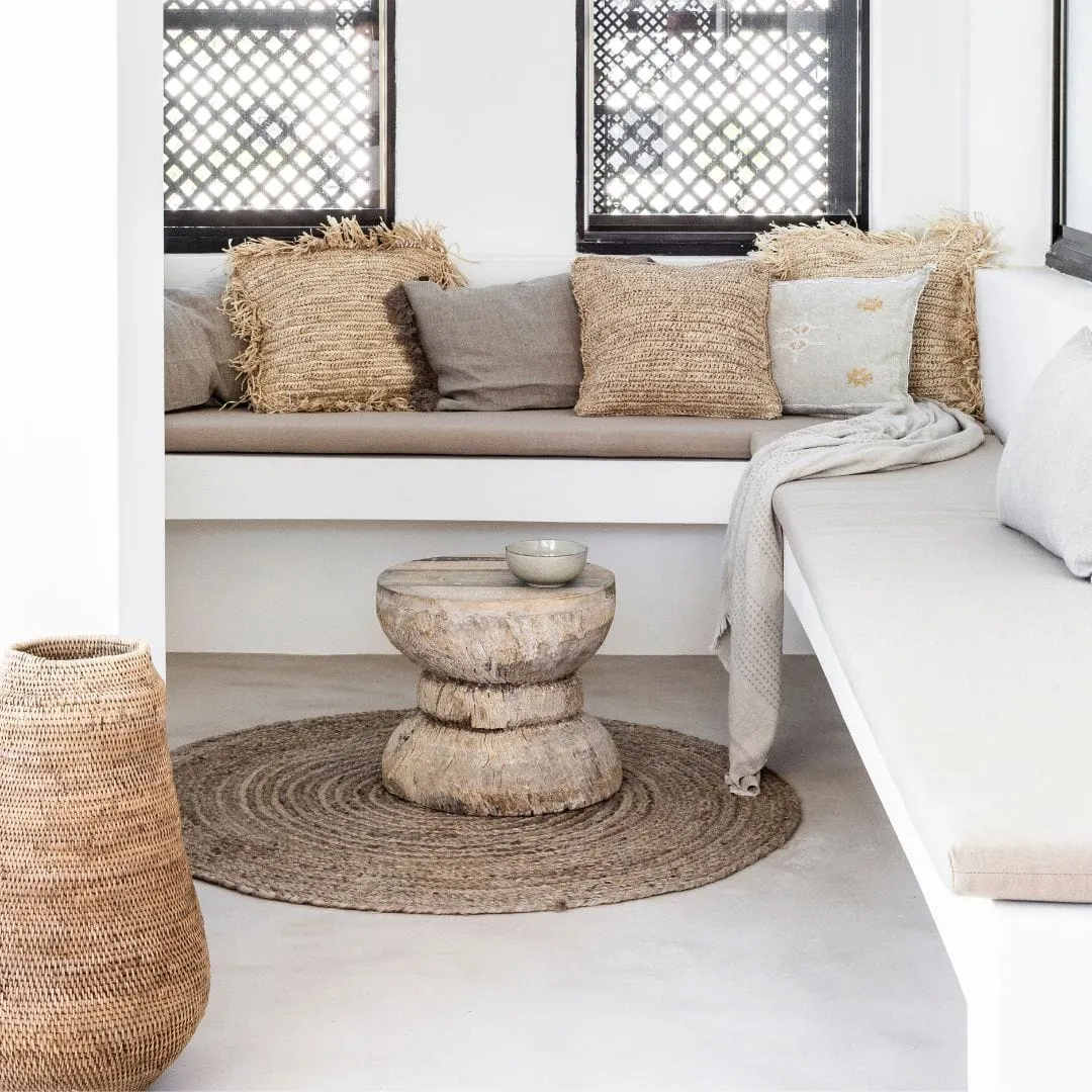 Raffia Cushion Cover | Fringe | 50x50cm Zoco Home