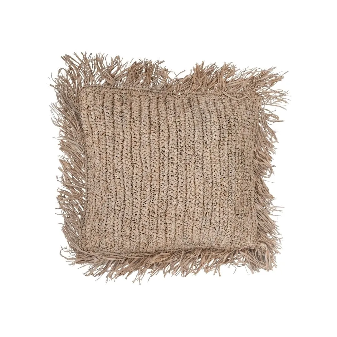 Raffia Cushion Cover | Fringe | 50x50cm Zoco Home