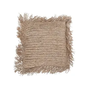 Raffia Cushion Cover | Fringe 60x60cm Zoco Home