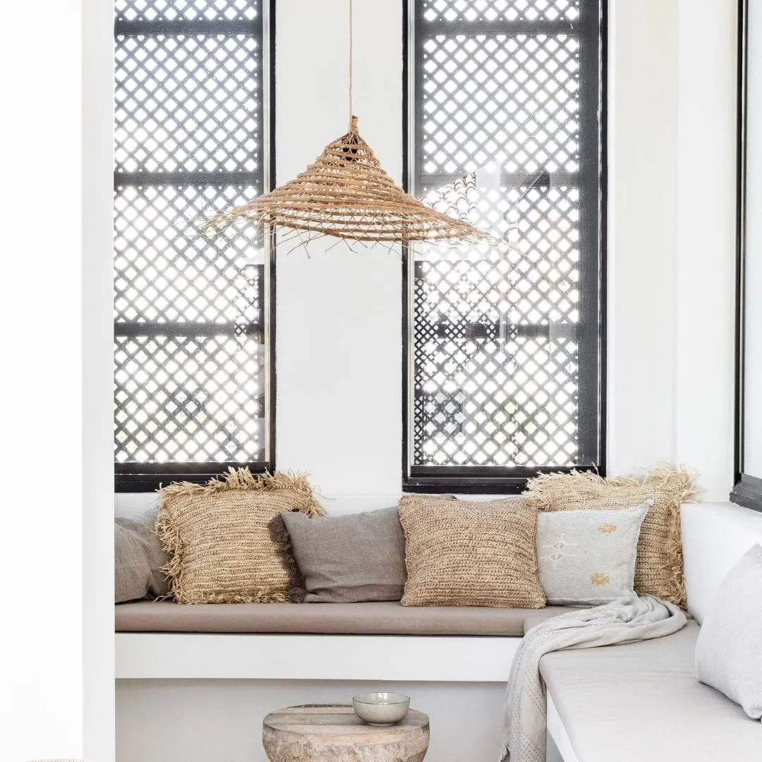 Raffia Cushion Cover | Fringe 60x60cm Zoco Home