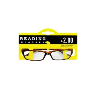 Reading Glasses Matt Frame   2.00, 4 Asstd Colours