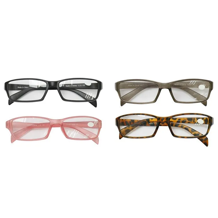 Reading Glasses Matt Frame   2.00, 4 Asstd Colours