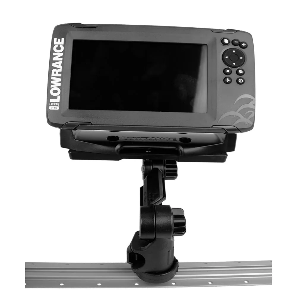 Rectangular Fish Finder Mount with Track Mounted LockNLoad Mounting System
