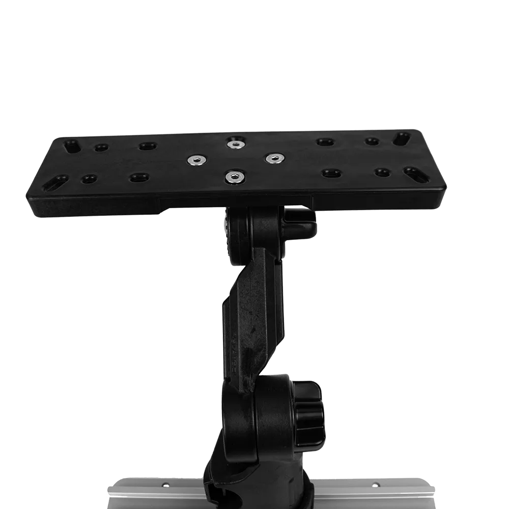 Rectangular Fish Finder Mount with Track Mounted LockNLoad Mounting System