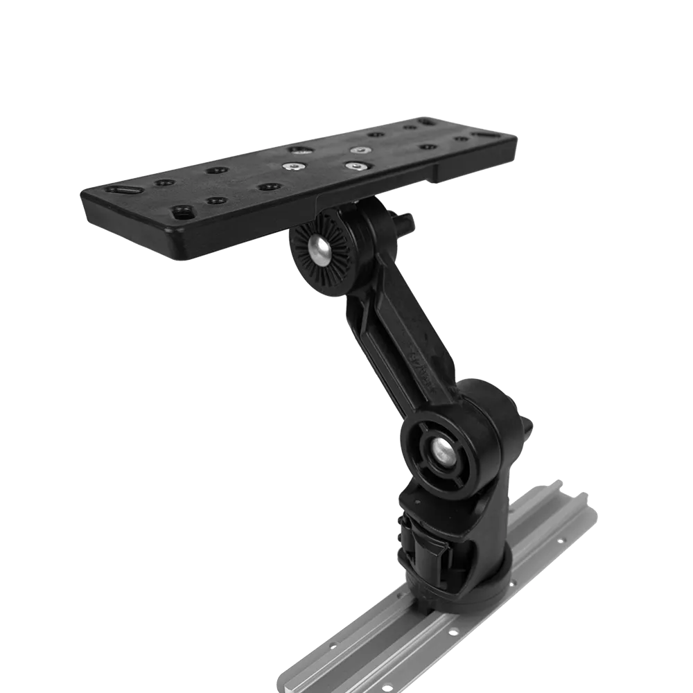 Rectangular Fish Finder Mount with Track Mounted LockNLoad Mounting System