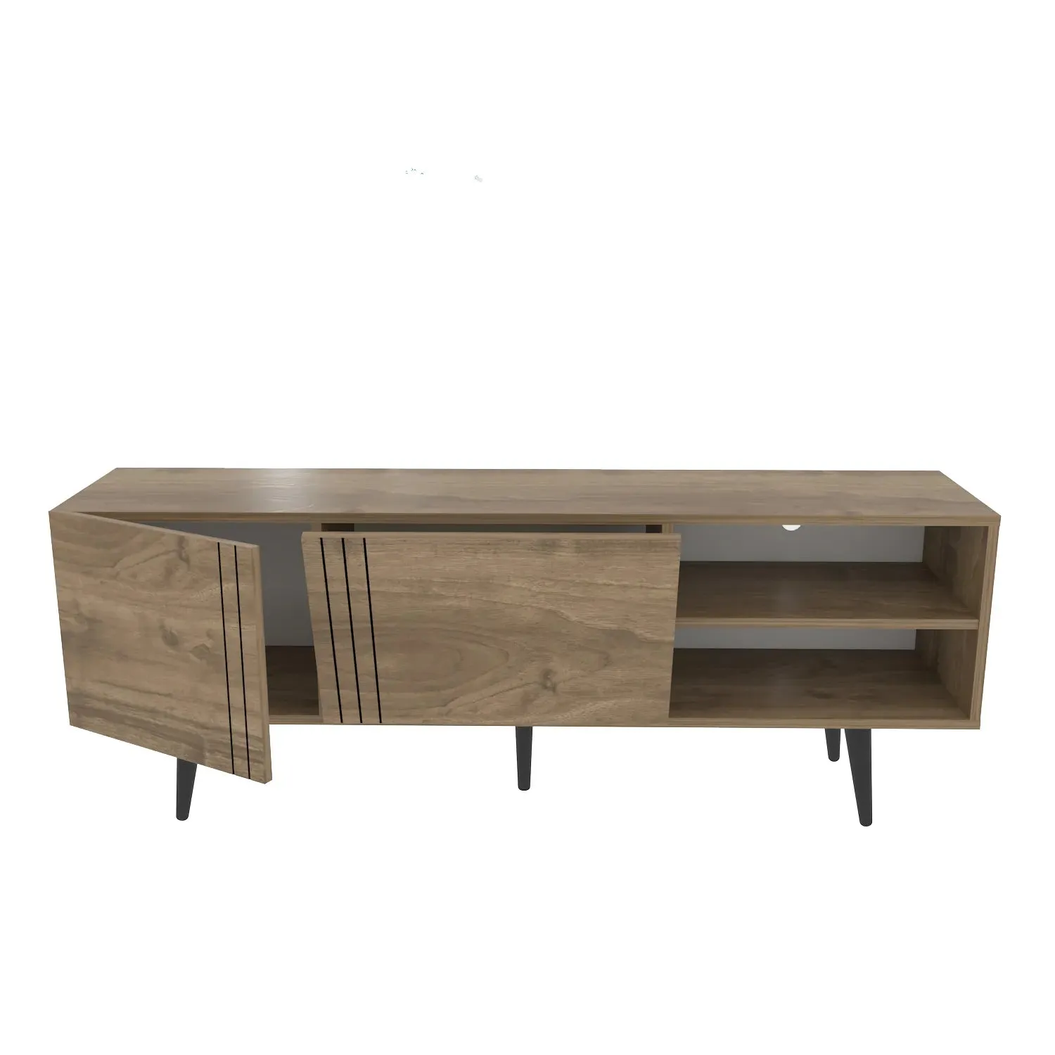 Ronas 63 inch Wide TV Stand Media Console for TVs up to 72 inch Decorotika