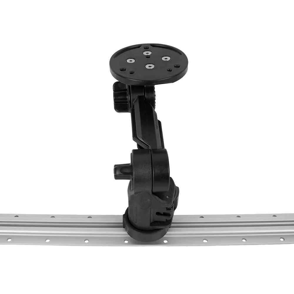 Round Base Fish Finder Mount with Track Mounted LockNLoad Mounting System