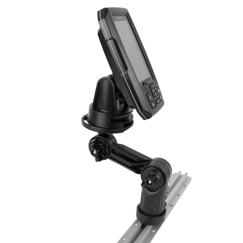Round Base Fish Finder Mount with Track Mounted LockNLoad Mounting System