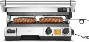 Sage 2400W Cast Aluminium Non-stick Smart Grill Pro - Brushed Stainless Steel| BGR840BSS