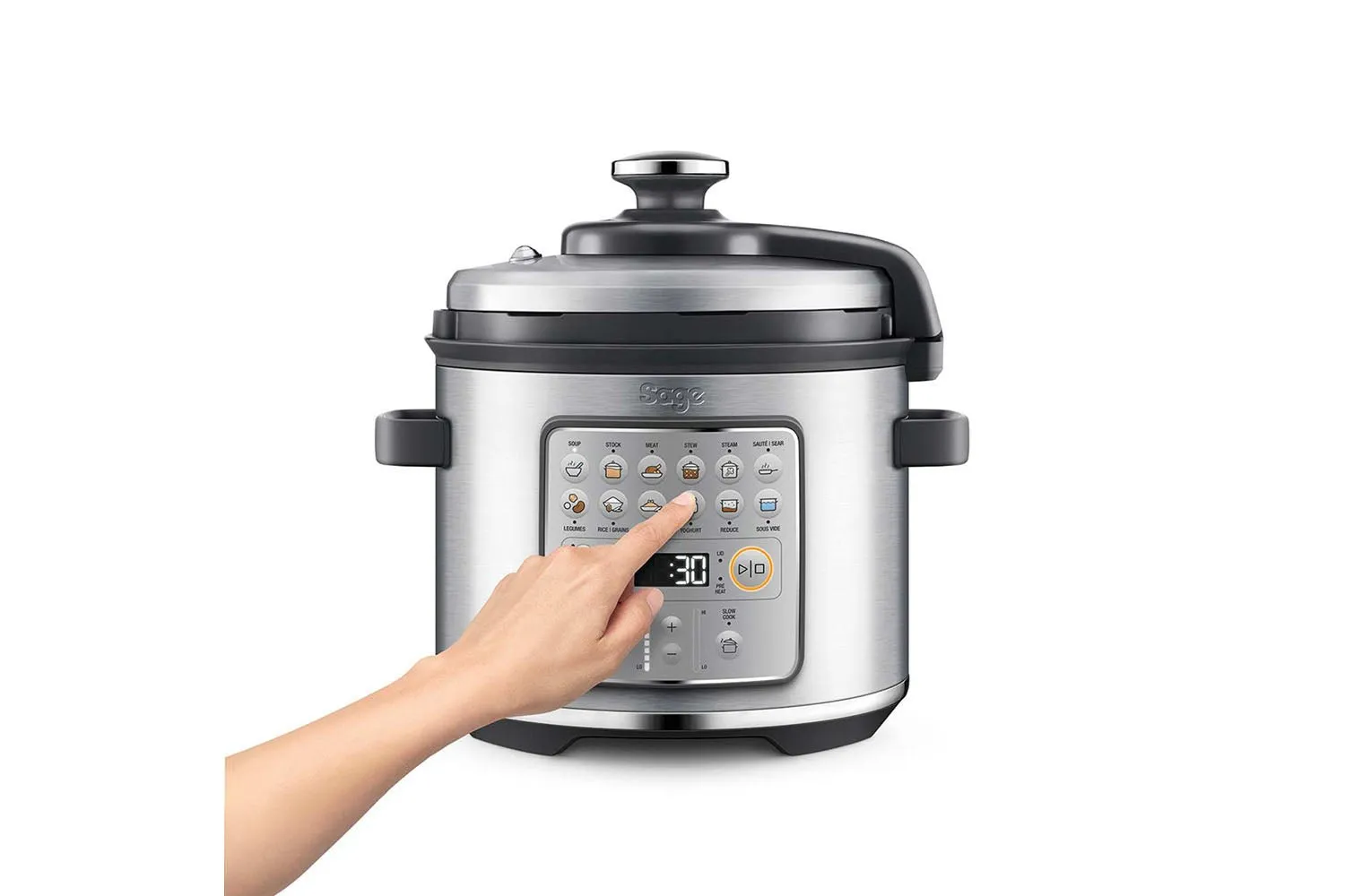 Sage The Fast Slow Go Multi Cooker Brushed Stainless Steel | SPR680BSS2GUK1
