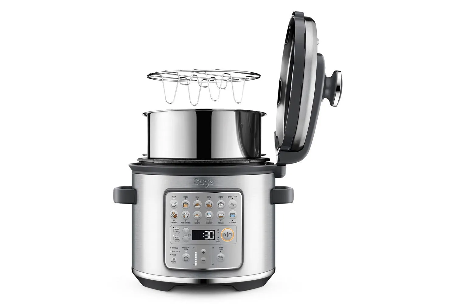 Sage The Fast Slow Go Multi Cooker Brushed Stainless Steel | SPR680BSS2GUK1