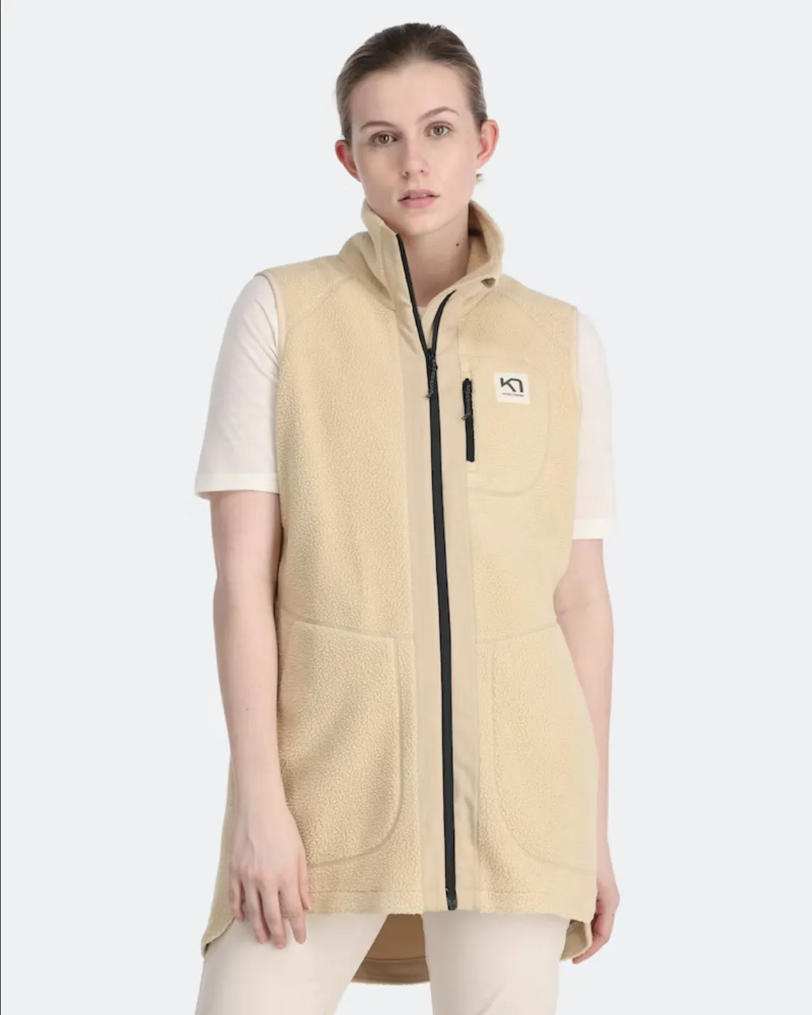Sanne Pile Vest Long