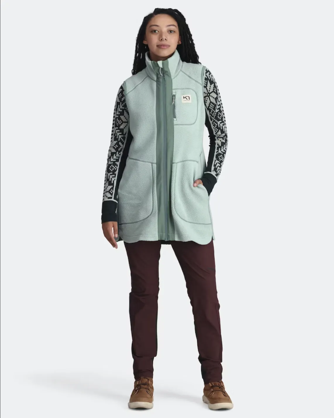Sanne Pile Vest Long