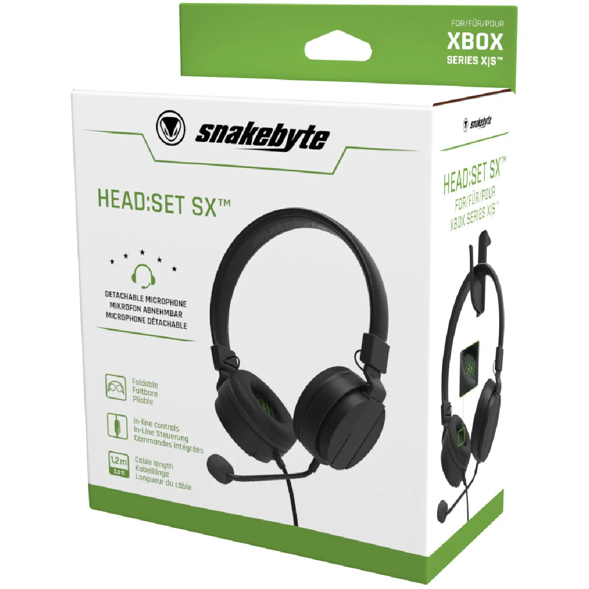 Snakebyte HEAD:SET SX (SERIES X|S) Headset Wired Head-band Music Black