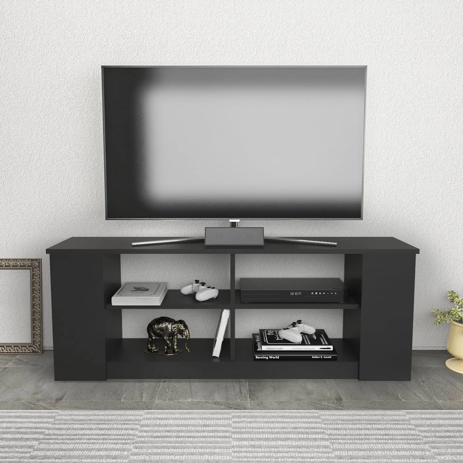 SPACE TV STAND SAPPHIRE OAK Decorotika