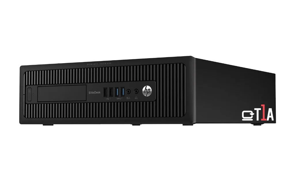 T1A HP EliteDesk 700 G1 Refurbished Intel Core i5 i5-4590 8 GB DDR3-SDRAM 240 GB SSD Windows 10 Pro SFF PC Black