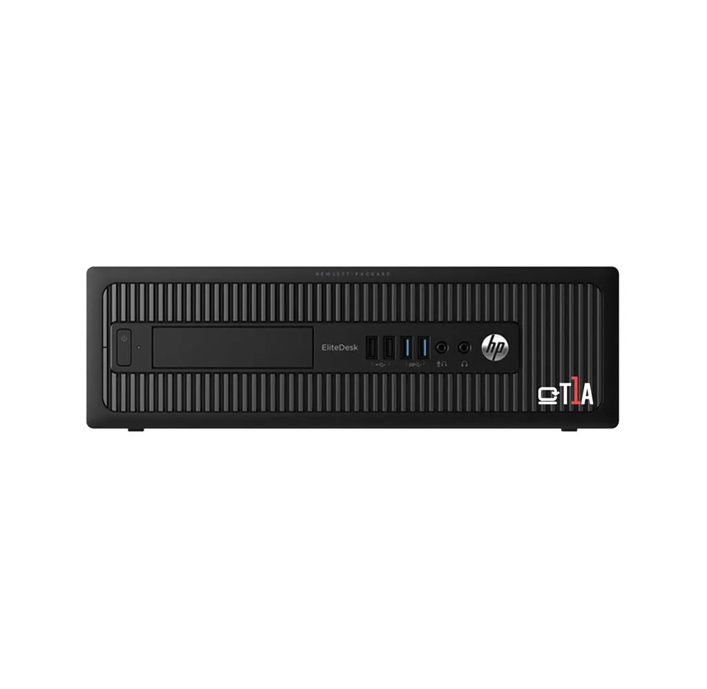 T1A HP EliteDesk 800 G1 Refurbished Intel Core i5 i5-4570 8 GB DDR3-SDRAM 240 GB SSD Windows 10 Pro SFF PC Black