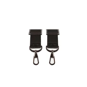 Tiba   Marl Stroller Clips - Gunmetal