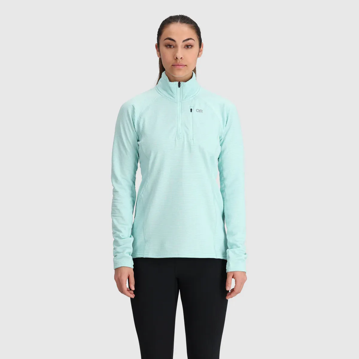 Womens Vigor Grid Fleece Quarter Zip