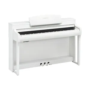 Yamaha CSP255 Smart Digital Piano with Stream Lights in White