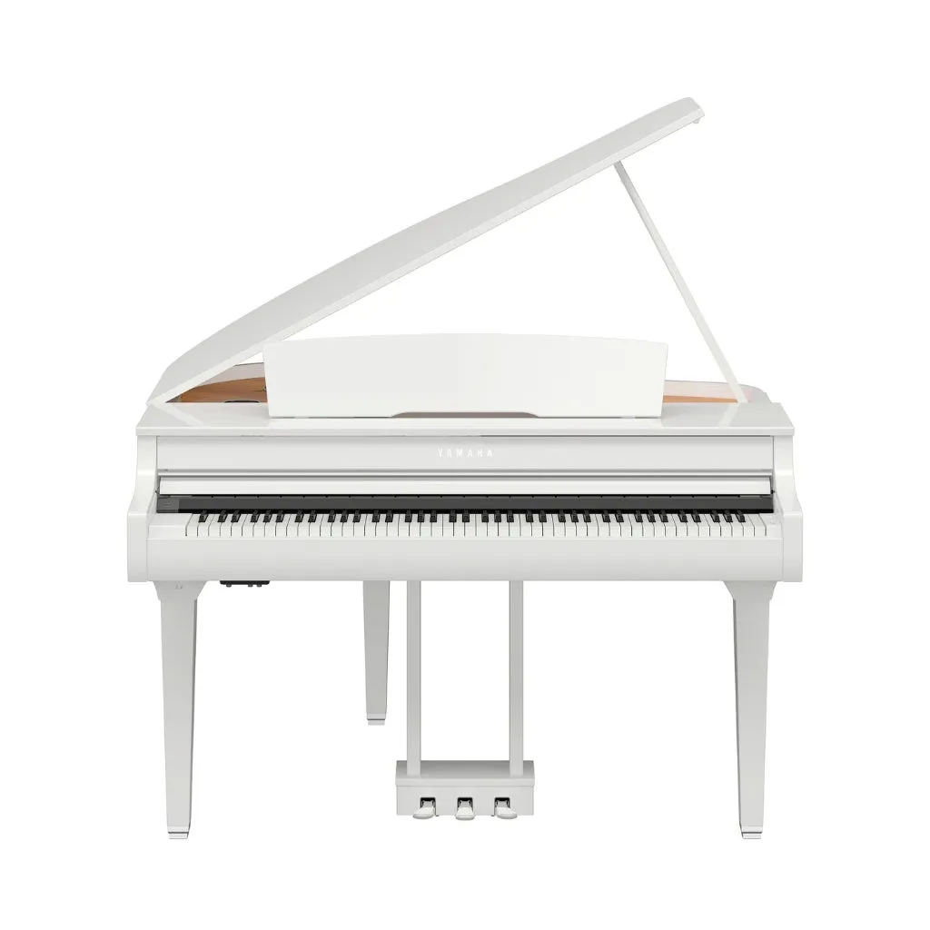 Yamaha CSP295GP Smart Digital Grand Piano with Stream Lights in Polished White