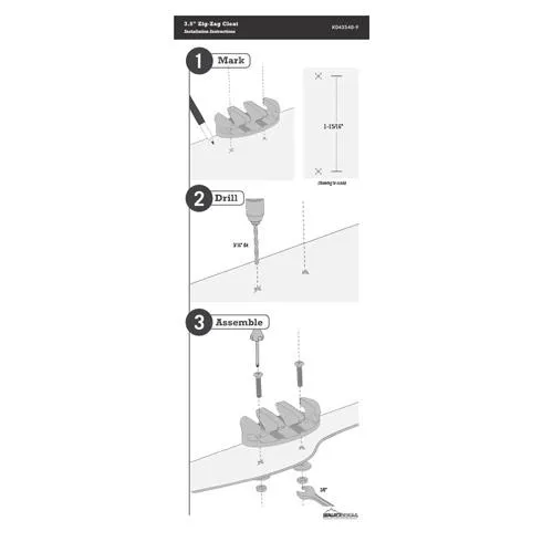 Zig Zag Cleat Kit